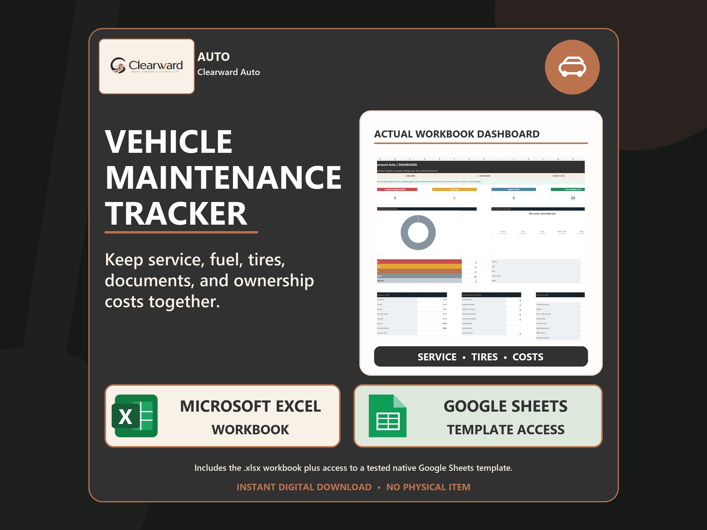Clearward Auto spreadsheet system product overview