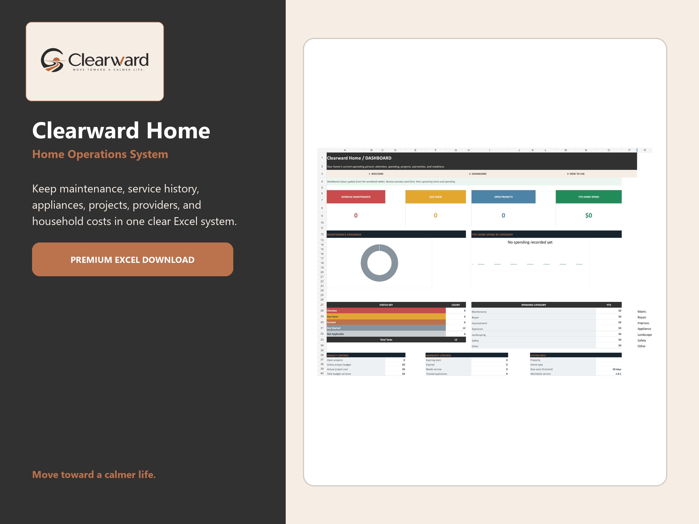 Clearward Home Excel system product overview