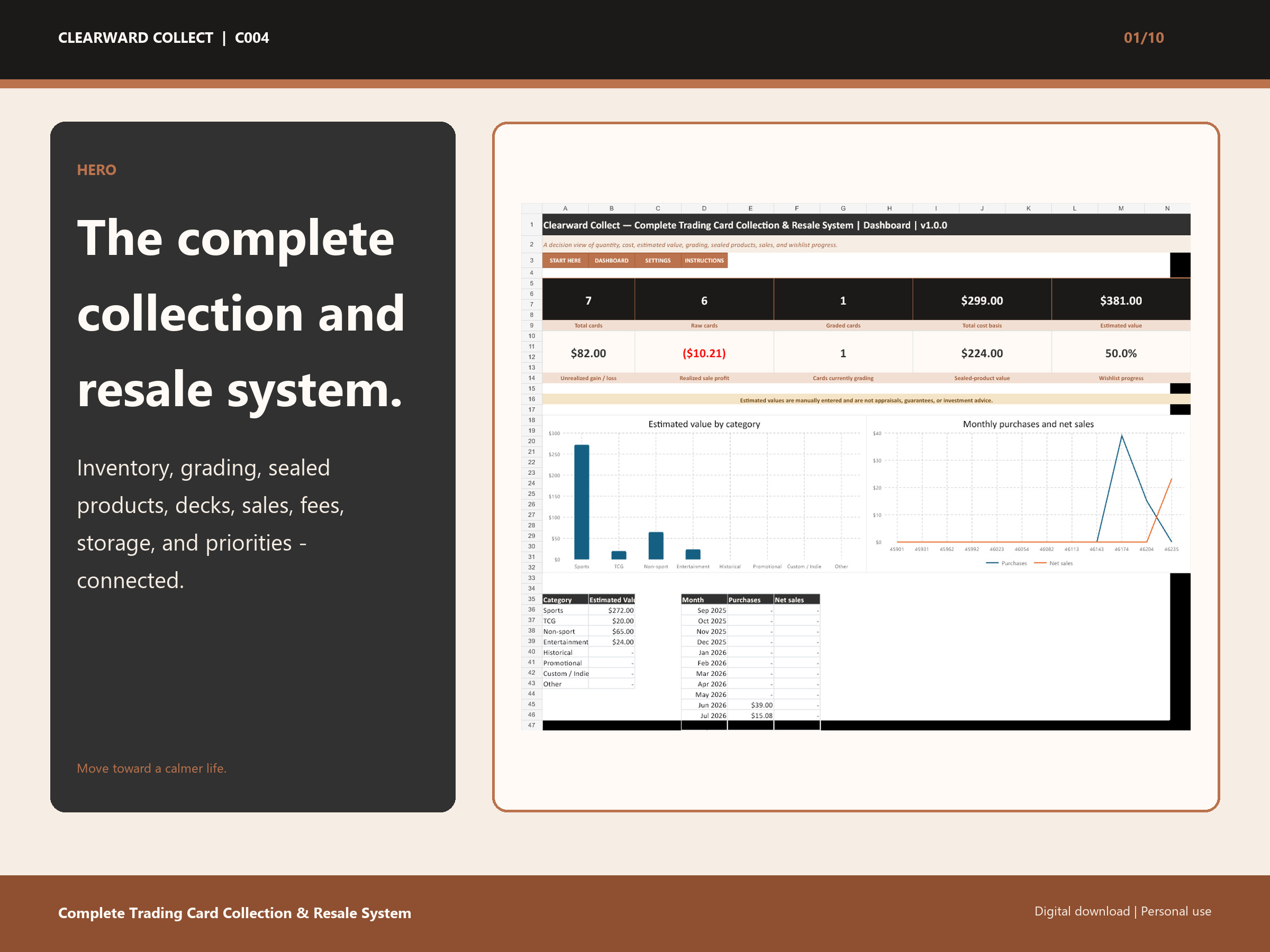 Clearward Collect Complete Bundle workbook and dashboard preview