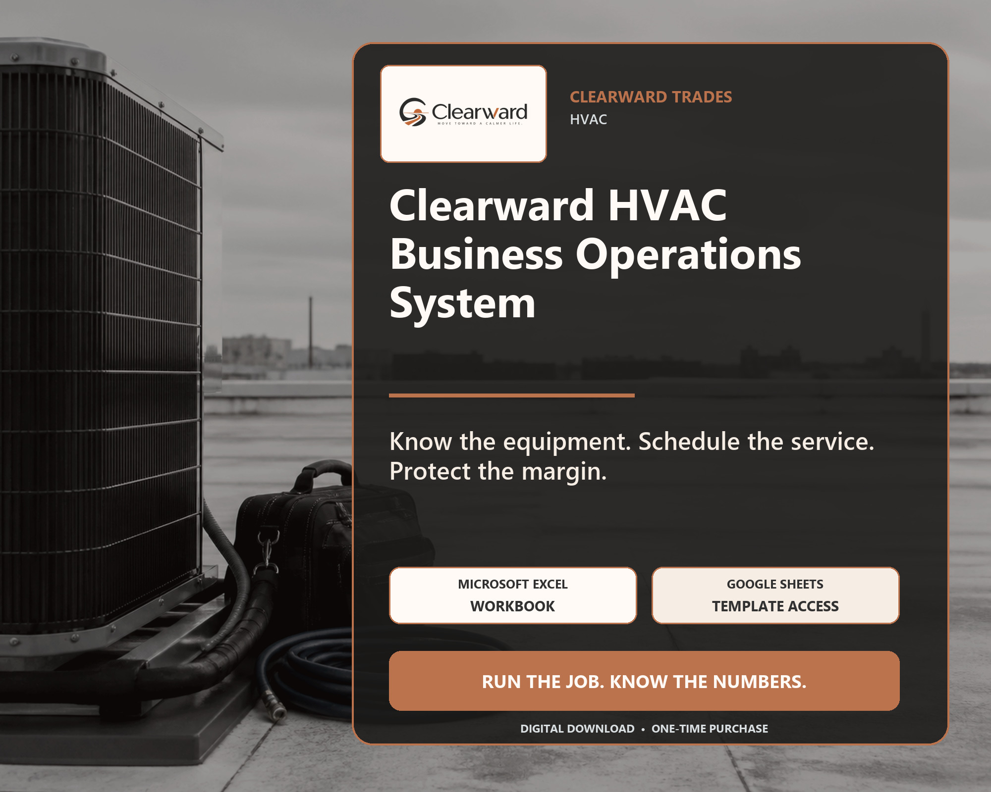 Clearward HVAC business operations spreadsheet system