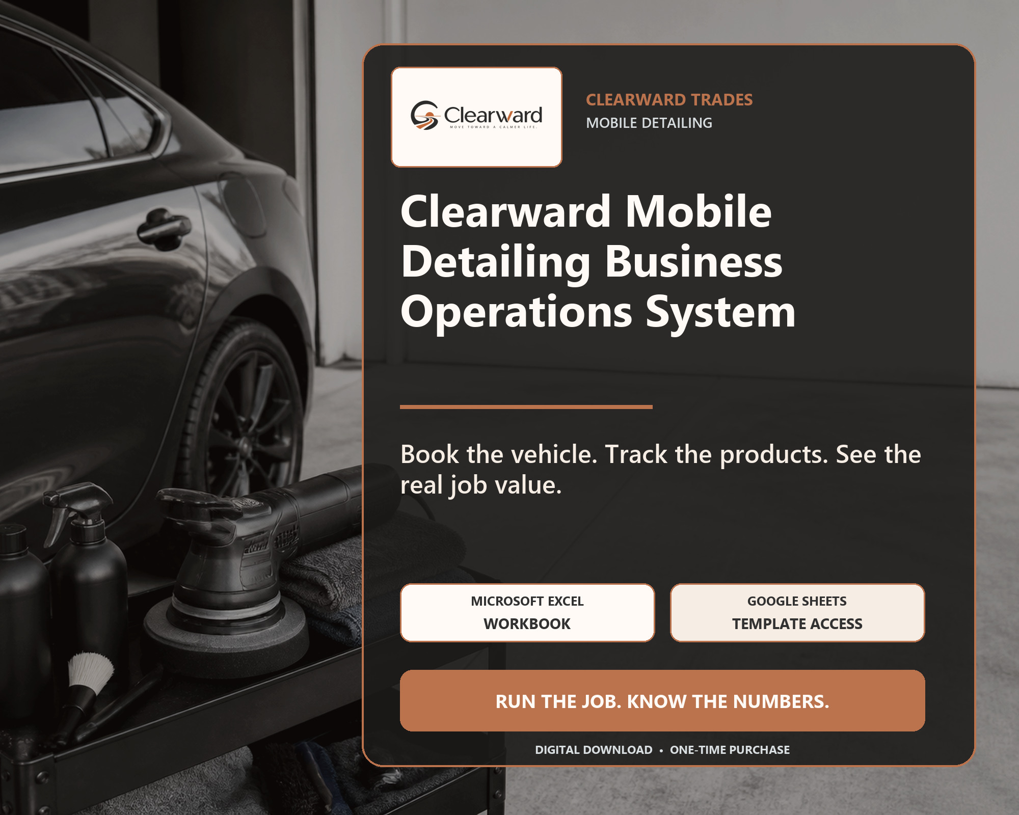Clearward Mobile Detailing business operations spreadsheet system