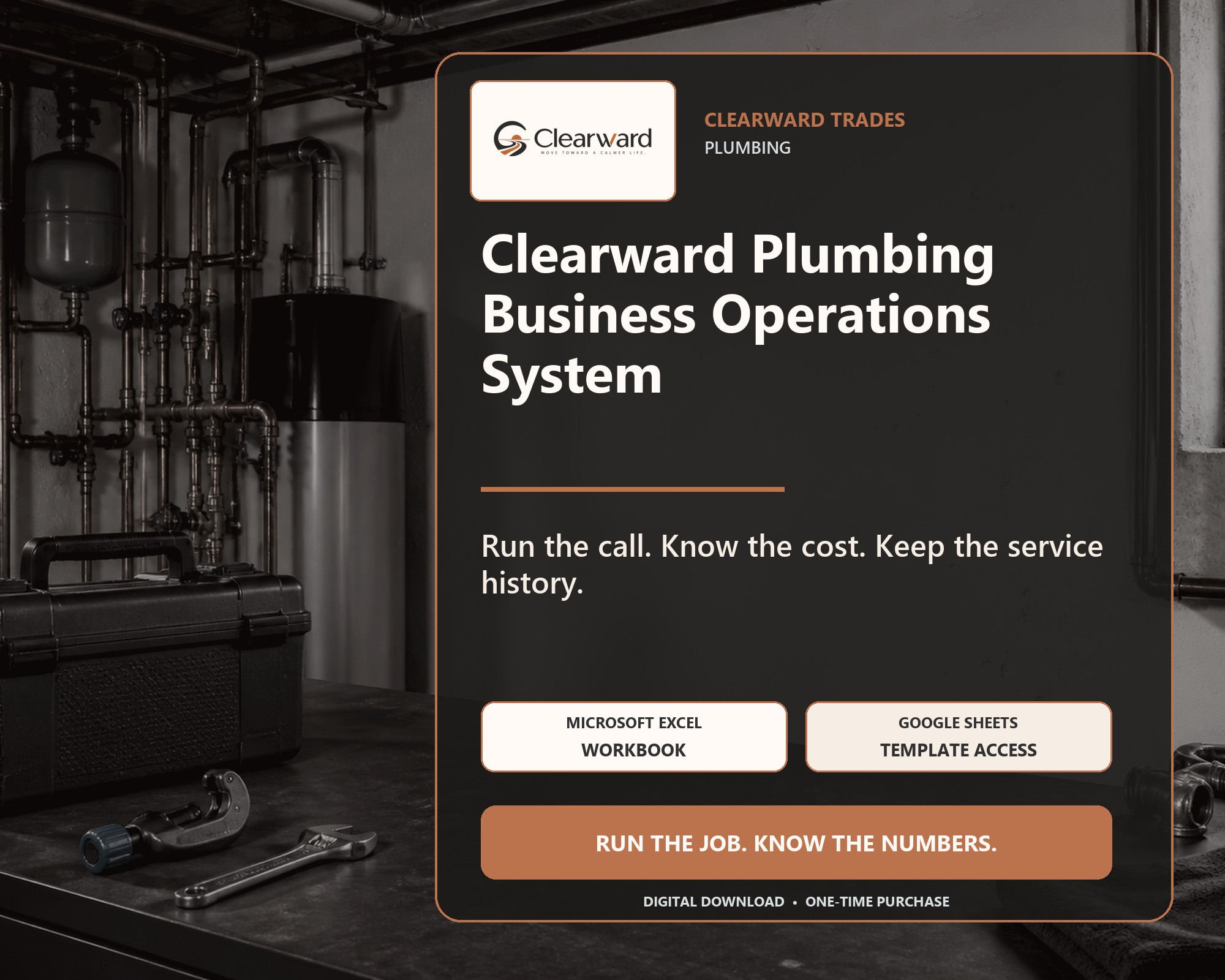 Clearward Plumbing business operations spreadsheet system