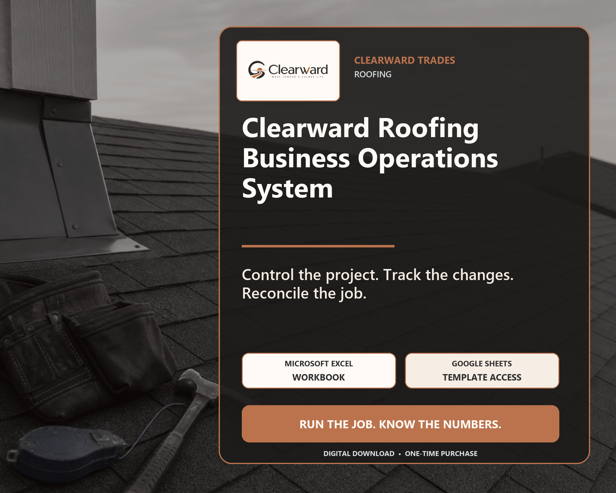 Clearward Roofing business operations spreadsheet system
